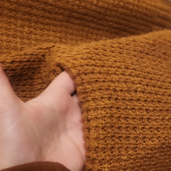 LAST CHANCE! Open Front Rust Colored Cardigan - Picture 2 of 5
